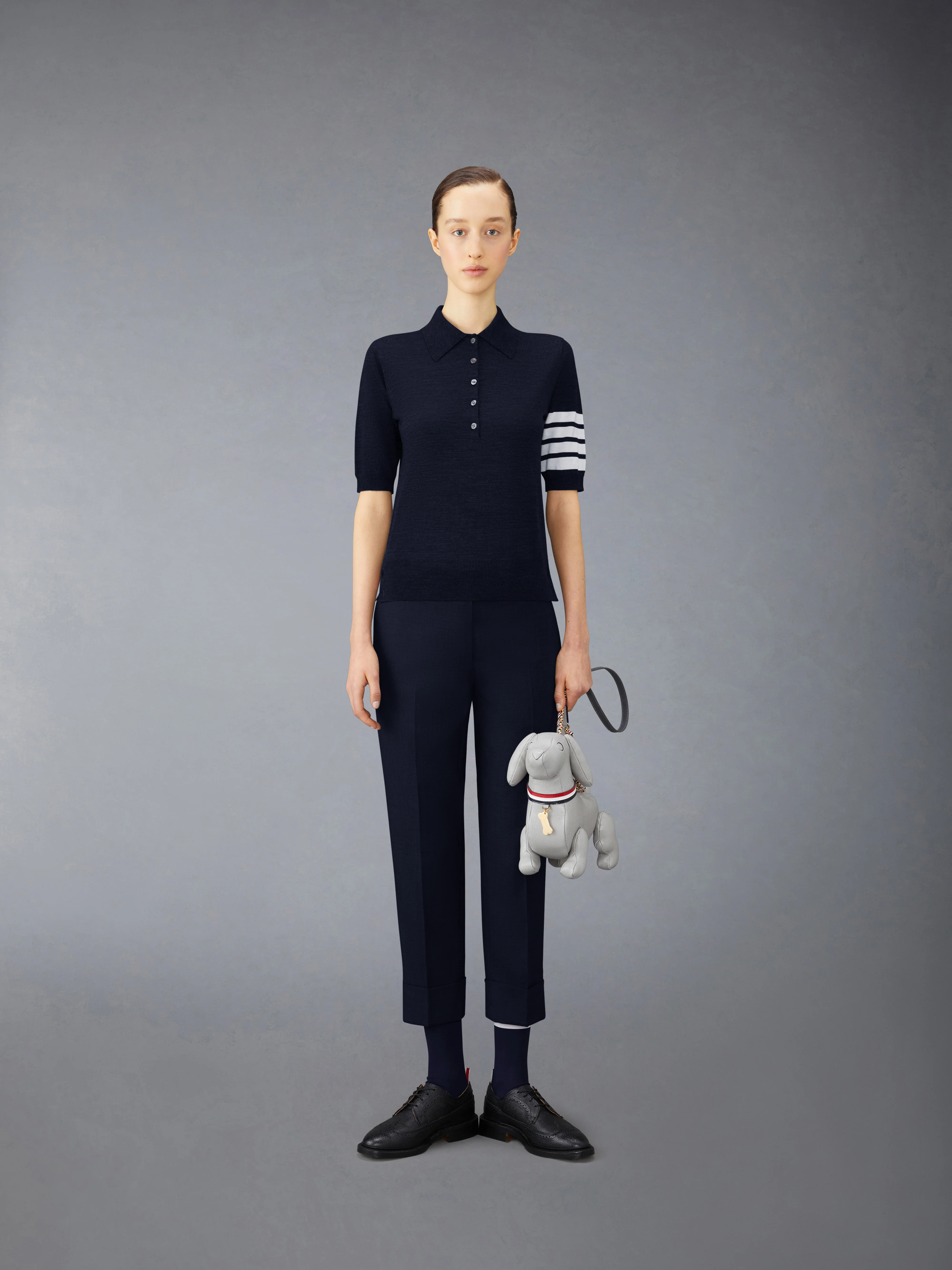 WOOL 4-BAR RELAXED POLO - Image 3